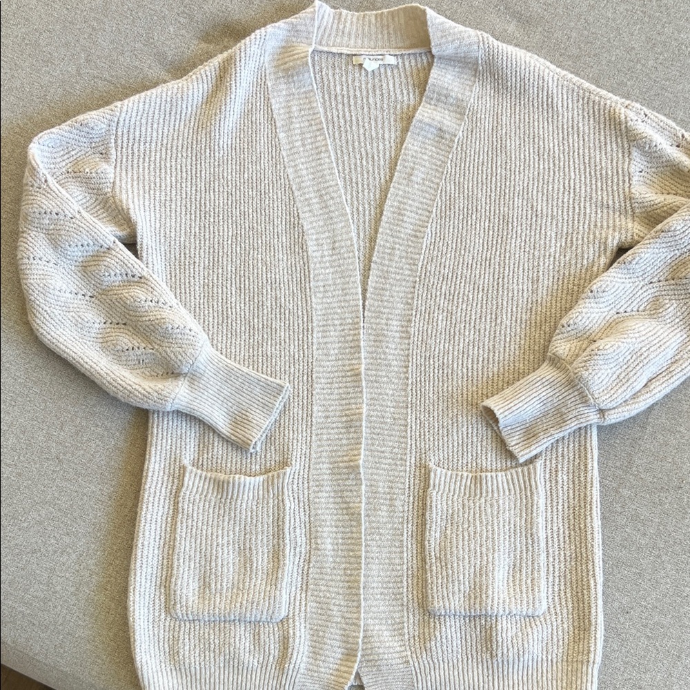 Maurices Light Beige Cardigan Sweater